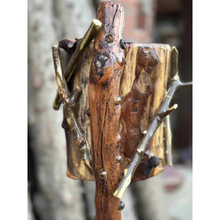Veilleuse en Bois Sculpté