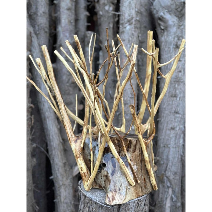 Veilleuse de Table de Nuit en Bois Sculpté