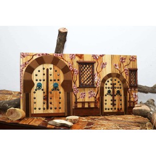 Medium-sized artistic model of the facade of a traditional Tunisian house