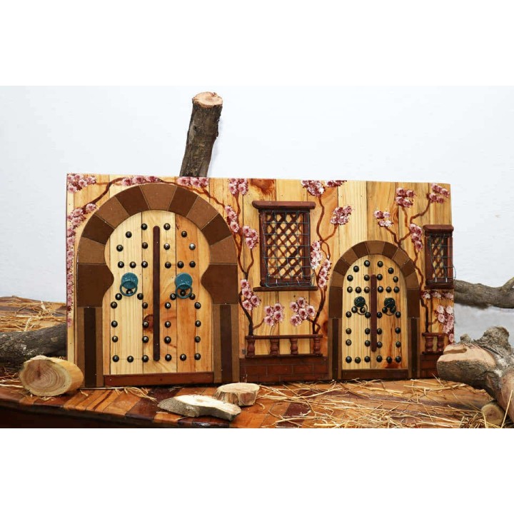 Medium-sized artistic model of the facade of a traditional Tunisian house