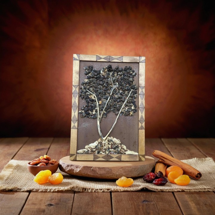 Tableau Mural Arbre d’Olivier – Artisanat Naturel & Cadre Rustique