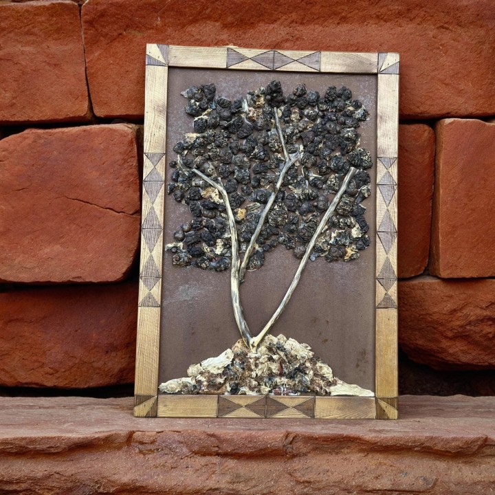 Tableau Mural Arbre d’Olivier – Artisanat Naturel & Cadre Rustique