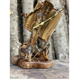 مصباح خشبي لجانب السرير